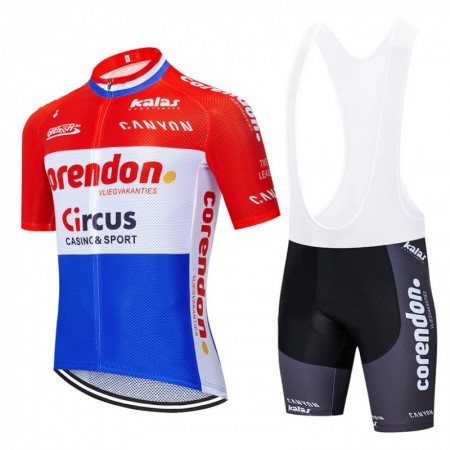 Tenue Maillot + Cuissard à Bretelles 2019 Corendon-Circus N001